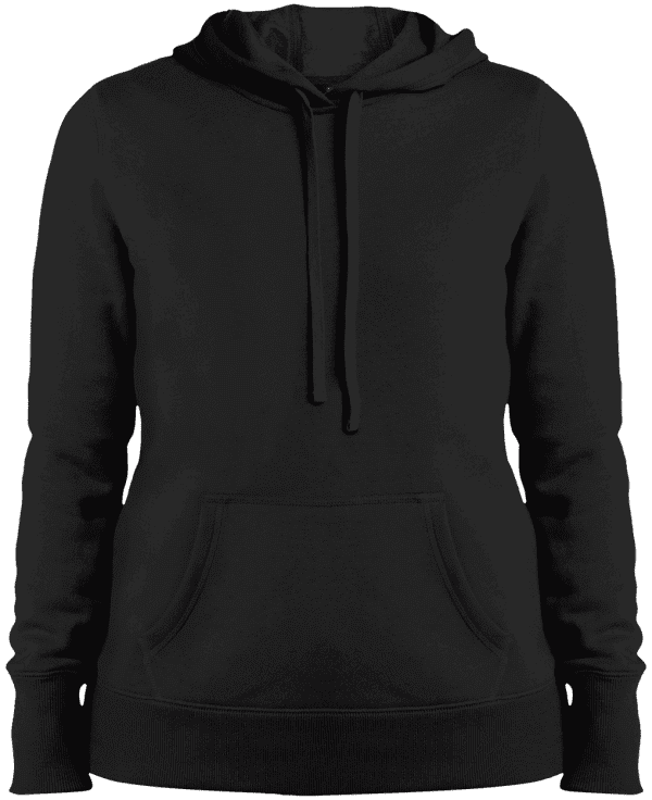 LST254 Ladies’ Pullover Hooded Sweatshirt - lst black - Shujaa Designs