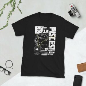 Pisces Unisex T-Shirt - unisex basic softstyle t shirt black front d c cc f - Shujaa Designs
