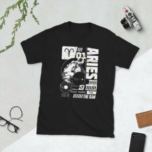 Aries Unisex T-Shirt - unisex basic softstyle t shirt black front dceecb d - Shujaa Designs