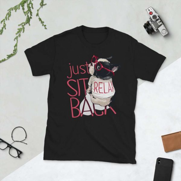 Just Sit Back Relax Unisex T-Shirt - unisex basic softstyle t shirt black front be b - Shujaa Designs