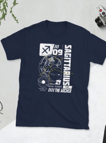 Sagittarius Unisex T-Shirt - unisex basic softstyle t shirt navy front dc b - Shujaa Designs