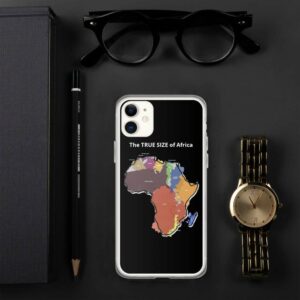 The TRUE SIZE of Africa iPhone Case - iphone case iphone lifestyle d f - Shujaa Designs
