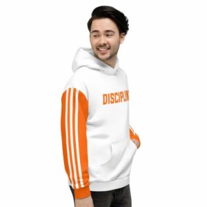 Discipline Unisex Hoodie - all over print unisex hoodie white right be b a - Shujaa Designs