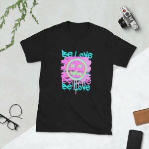 Be Love Unisex T-Shirt - unisex basic softstyle t shirt black front a c - Shujaa Designs