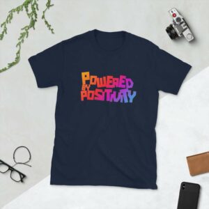 Powered by Positivity Unisex T-Shirt - unisex basic softstyle t shirt navy front a ffdf e - Shujaa Designs