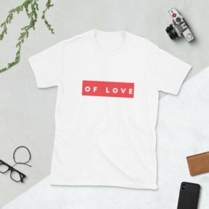 Spirit of Love Unisex T-Shirt - unisex basic softstyle t shirt white front a b c f - Shujaa Designs