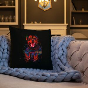 Rottweiler Premium Pillow - all over print premium pillow x front lifestyle c bc e e - Shujaa Designs