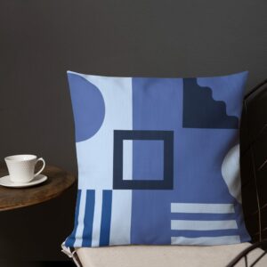 Abstract Print Premium Pillow - all over print premium pillow x front lifestyle ace f f - Shujaa Designs