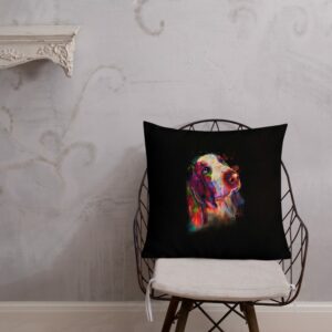 Bassett Hound Premium Pillow - all over print premium pillow x front lifestyle bc db - Shujaa Designs