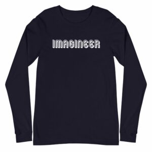 Imagineer Unisex Long Sleeve Tee - unisex long sleeve tee navy front f a c bbb - Shujaa Designs
