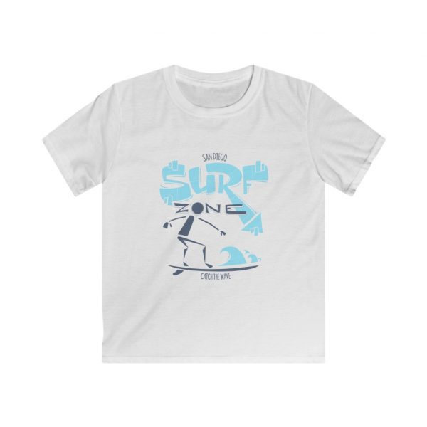 San Diego Surf Zone Catch The Wave Kids Softstyle Tee -  - Shujaa Designs
