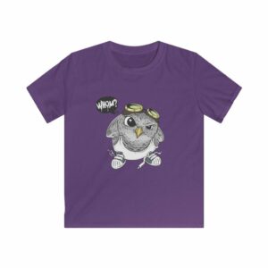 Cute Cartoon Owl With Goggles Kids Softstyle Tee -  - Shujaa Designs