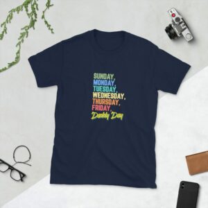 Daddy Day Short-Sleeve Unisex T-Shirt - unisex basic softstyle t shirt navy front bf - Shujaa Designs