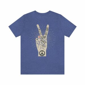 Peace Hand Unisex Jersey Short Sleeve Tee -  - Shujaa Designs