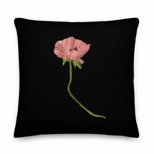 Poppy Blossom Premium Pillow - all over print premium pillow x front a dc e - Shujaa Designs