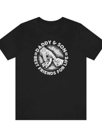 Daddy And Son Best Friends For Life Unisex Jersey Short Sleeve Tee - - Shujaa Designs
