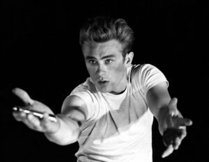The History Of The T-Shirt - rebel without a cause james dean medium shot - Shujaa Designs