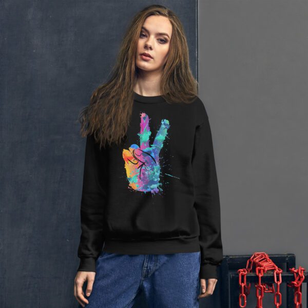 Private: Unisex Sweatshirt - unisex crew neck sweatshirt black front e d d f - Shujaa Designs
