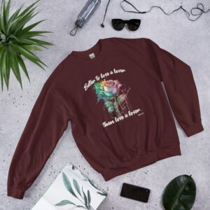 Private: Better To Lose A Lover Than To Love A Loser Unisex Sweatshirt - unisex crew neck sweatshirt maroon front dfb be c - Shujaa Designs