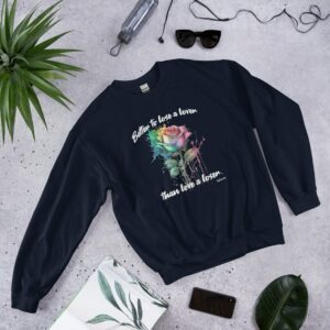 Private: Better To Lose A Lover Than To Love A Loser Unisex Sweatshirt - unisex crew neck sweatshirt navy front dfb b e - Shujaa Designs